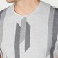 Alfani Men's Bar Graphic Intarsia T-Shirt Dark Gray Size Large