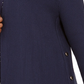 JM Collection Women's Cotton Side-Button Open-Front Cardigan Blue Size Extra Large