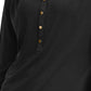 Charter Club Women's Knit Polo Shirt Black Size X-Large