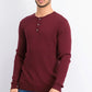 Tasso Elba Men's  Luxe Henley Shirt Wine Size 2 Extra Large