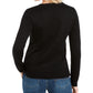 Karen Scott Women's Embroidered Reindeer Sweater Black Size Medium