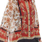INC International ConceptsWomen's Petite Scarf Print Blouse Medium Red Size Petite