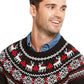 Charter Club Men's Fair-Isle Family Family Sweater Black Size X-Large