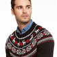 Charter Club Men's Fair-Isle Family Family Sweater Black Size Medium