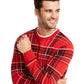 Charter Club Men's Plaid Family Sweater Red - Size Small