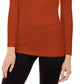INC International Concepts Women's Off-The-Shoulder Ribbed Sweater Red Size Small