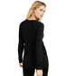 INC International Concepts Women's Embellished Keyhole Sweater Black Size Small