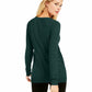 INC International Concepts Women's Embellished Keyhole Sweater Green Size Extra Small