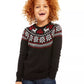 Charter Club Little Boys Fair Isle Family Sweater Black Size 5