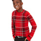 Charter Club Big Boy's Plaid Family Sweater Medium Red Size Small