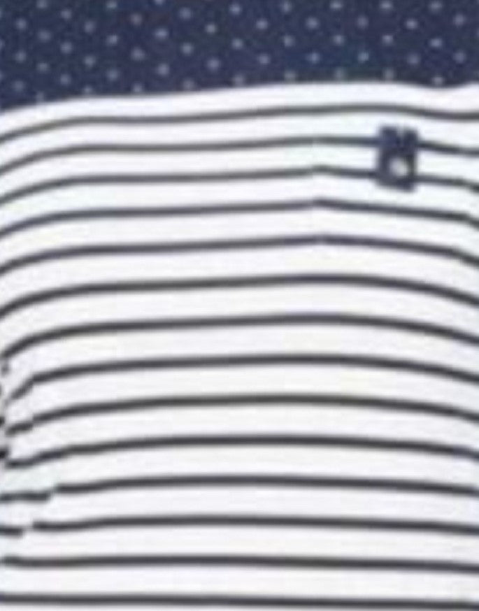 Karen Scott Women's Sport Colorblocked Striped Top Blue Size Small