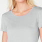 Ideology Women's Tie-Back T-Shirt Dark Gray Size Extra Large