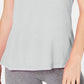 Ideology Women's Tie-Back T-Shirt Dark Gray Size Extra Large