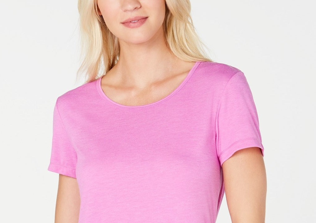 Ideology Women's Tie-Back T-Shirt Pink Size Extra Small