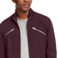 INC International Concepts Men's Ribbed Quilted-Sleeve Jacket Wine Size Small