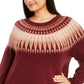 Style & Co Women's Plus Size Fair Isle Sweater Red Size Extra Large