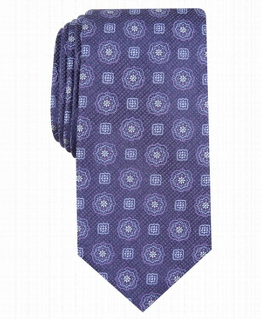 Tasso Elba Men's Classic Medallion Tie  Purple Size Regular