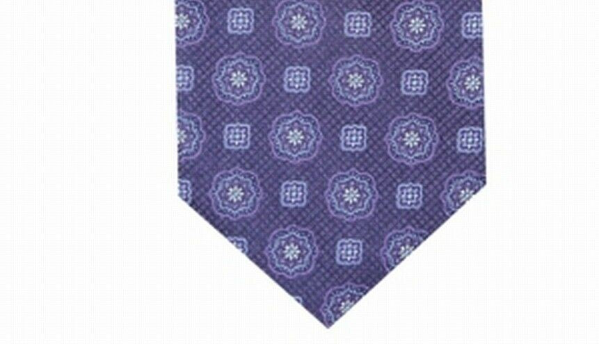 Tasso Elba Men's Classic Medallion Tie  Purple Size Regular