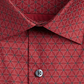 Alfani Men's Alfatech Classic/Regular Fit Performance Stretch Geo-Print Dress Shirt Red Size 32X22