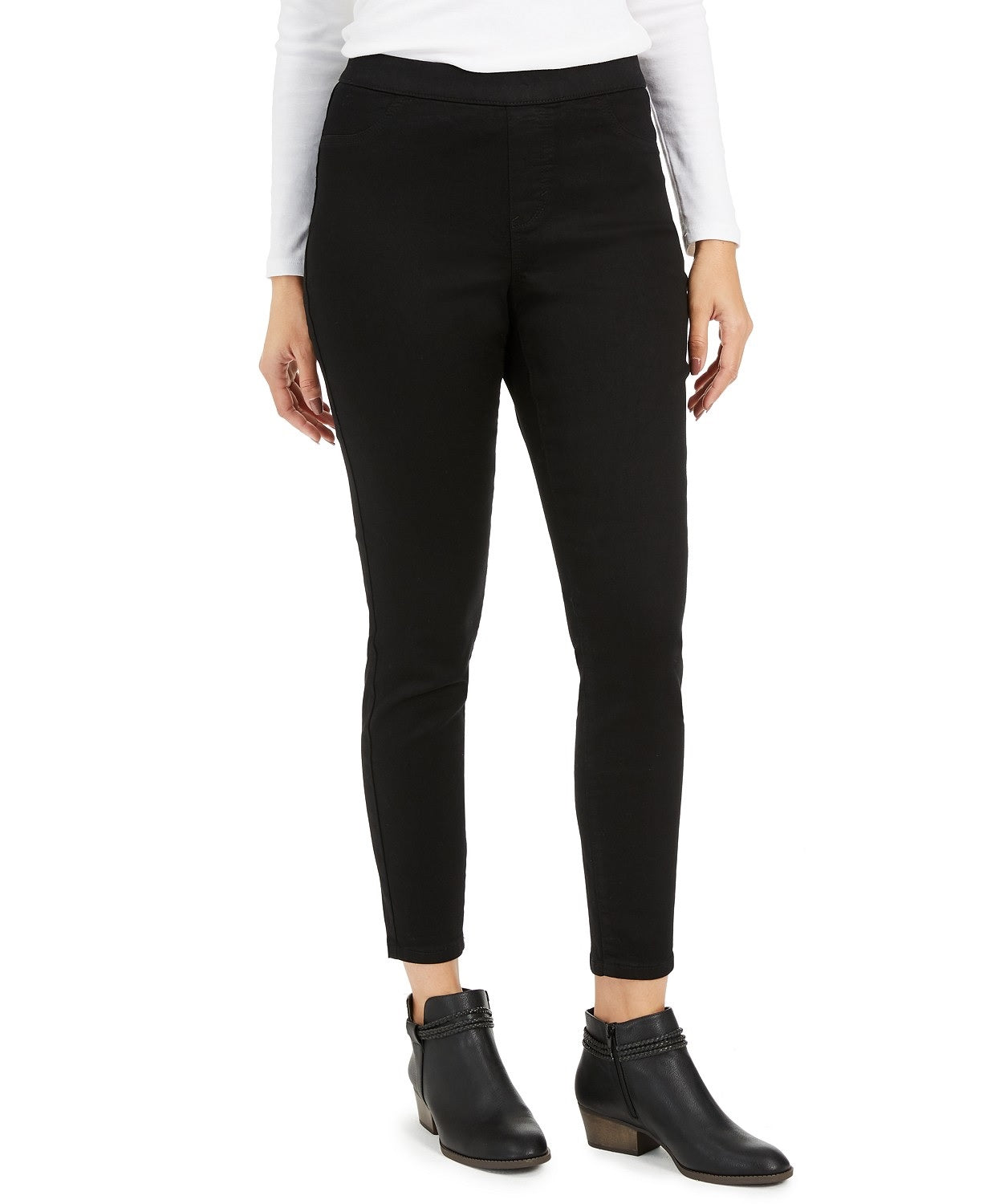 Style & Co Women's Fleece-Lined Jeggings Black Size X-Large
