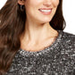 Style & Co Women's Marled Eyelash-Texture Sweater Black Size 2 Extra Large