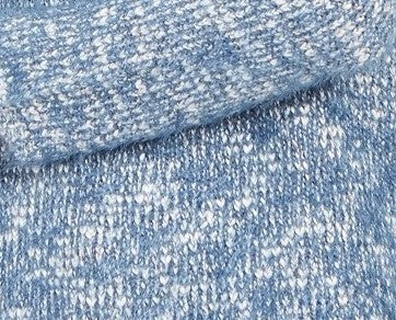 Style & Co Women's Marled Eyelash-Texture Sweater Navy Size Small