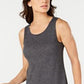Ideology Women's Mesh-Hem Tank Top Black Size Large