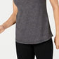 Ideology Women's Mesh-Hem Tank Top Black Size Large