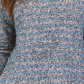 Style & Co Women's Striped Sweater Navy Size XX-Large