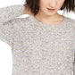 Style & Co Women's Striped Sweater Gray Size Large