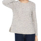 Style & Co Women's Striped Sweater Gray Size Medium