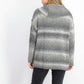 Style & Co Women's Ombre Boucle Sweater Black Size Medium