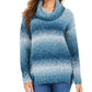 Style & Co Women's Ombr茅 Boucle Sweater Blue Size Medium