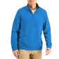 Club Room Men's Stretch 1/4-Zip Fleece Sweatshirt Med Blue Size Small