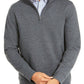Club Room Men's Stretch 1/4-Zip Fleece Sweatshirt Dark Gray Size Small