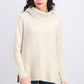 Style & Co Women's Lurex Cowl-Neck Sweater White Size Extra Large