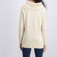 Style & Co Women's Lurex Cowl-Neck Sweater White Size Extra Large