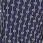 Charter Club Women's Petite Printed Split-Neck Top Blue Size Medium
