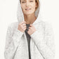 Ideology Womens Marled Open Front Sweatercoat White Size X-Small