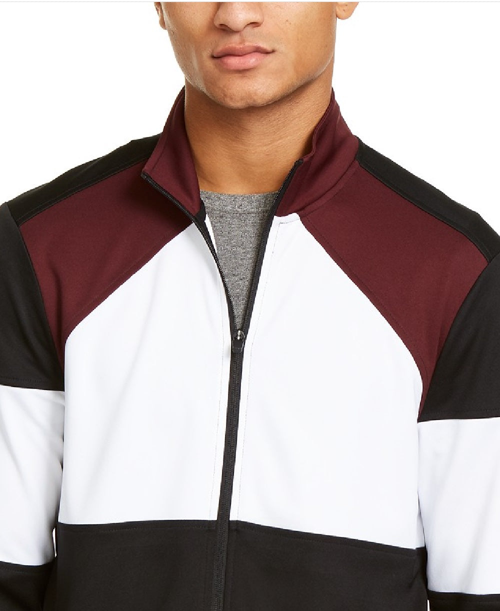 Ideology Men's Colorblocked Track Jacket Port Size XXX -Large