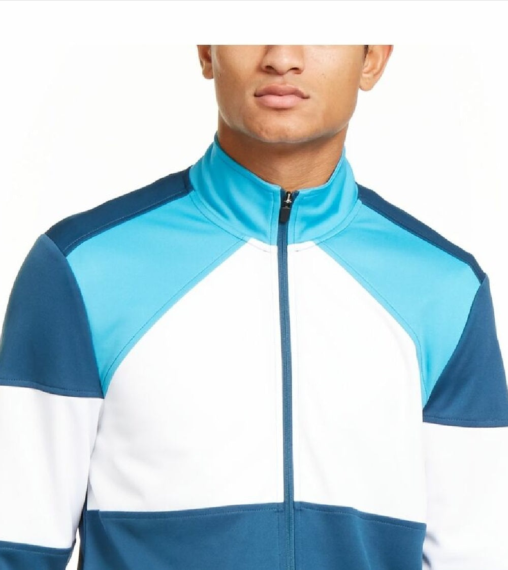 Ideology Men's Colorblocked Track Jacket Blue Size Extra Large