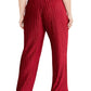 Alfani Plus Size Pull-On Velvet Wide-Leg Pants Wine Size 0X