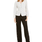 Alfani Women's Riveted Wide-Leg Pants Black Size Large