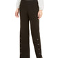Alfani Women's Riveted Wide-Leg Pants Black Size Large
