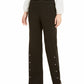 Alfani Women's Riveted Wide-Leg Pants Black Size Small