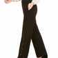 Alfani Women's Riveted Wide-Leg Pants Black Size Small