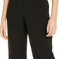 Alfani Women's Buckle Waist Cropped Pants Black Size 10