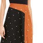 Alfani Women's Asymmetrical Twin-Print Skirt Brown Size 8