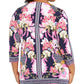 JM Collection Women's Plus Size Printed Keyhole Tunic Blue Size XXX-Large