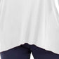 JM Collection Women's Plus Size Studded Mixed-Media Top White Size XX-Large